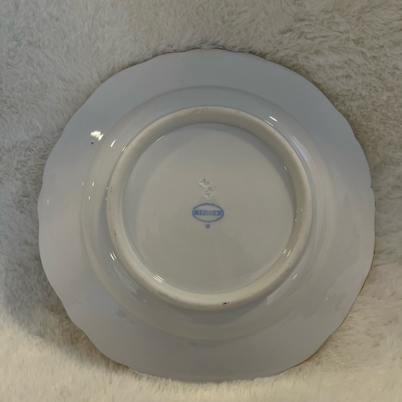 Antique Meissen plate c1900 - Picture 4 of 4